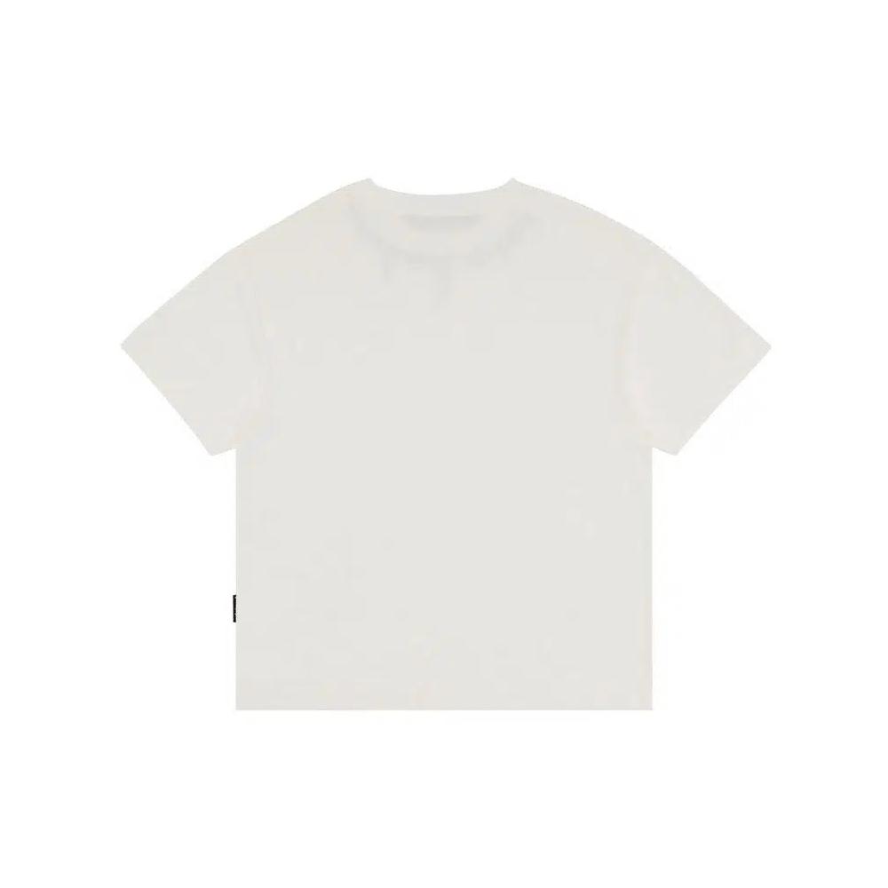 Топ Palm Angels Neck Logo Tee 'Off White/Black' 2