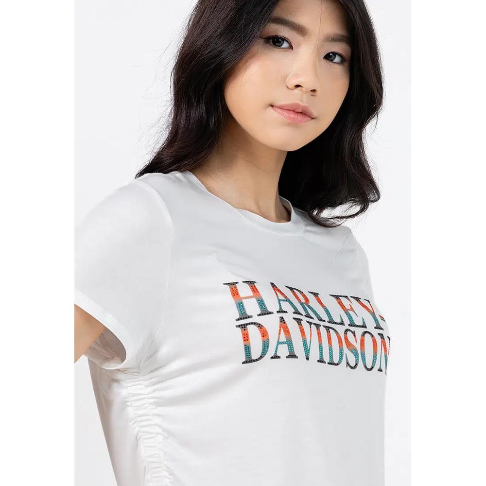 Harley-Davidson® Ombre Bling Side Ruched Топ 3