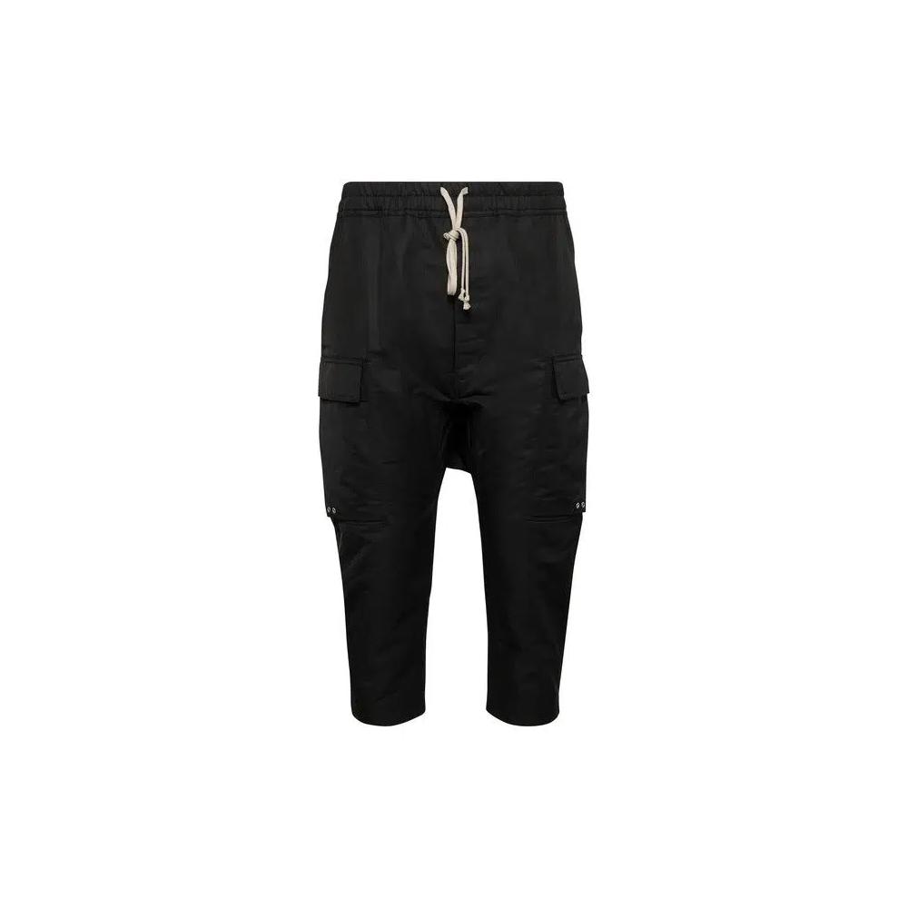 Карго-брюки Rick Owens Cargo Cropped Pants 'Black' 1