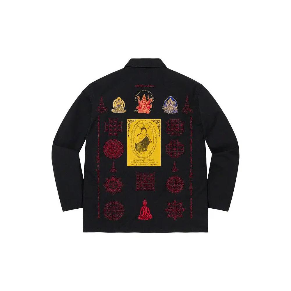 Рубашки на пуговицах Supreme Blessings Ripstop Shirt 'Black' 2