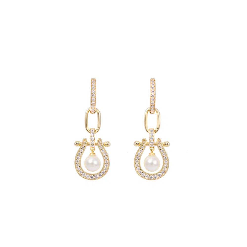 Морские сокровища Herradura Pearl Двусторонние серьги-капли 1