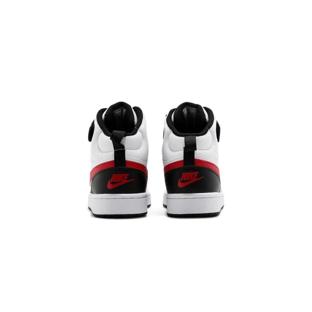 Кроссовки Nike Court Borough Mid 2 GS 'White University Red' 6