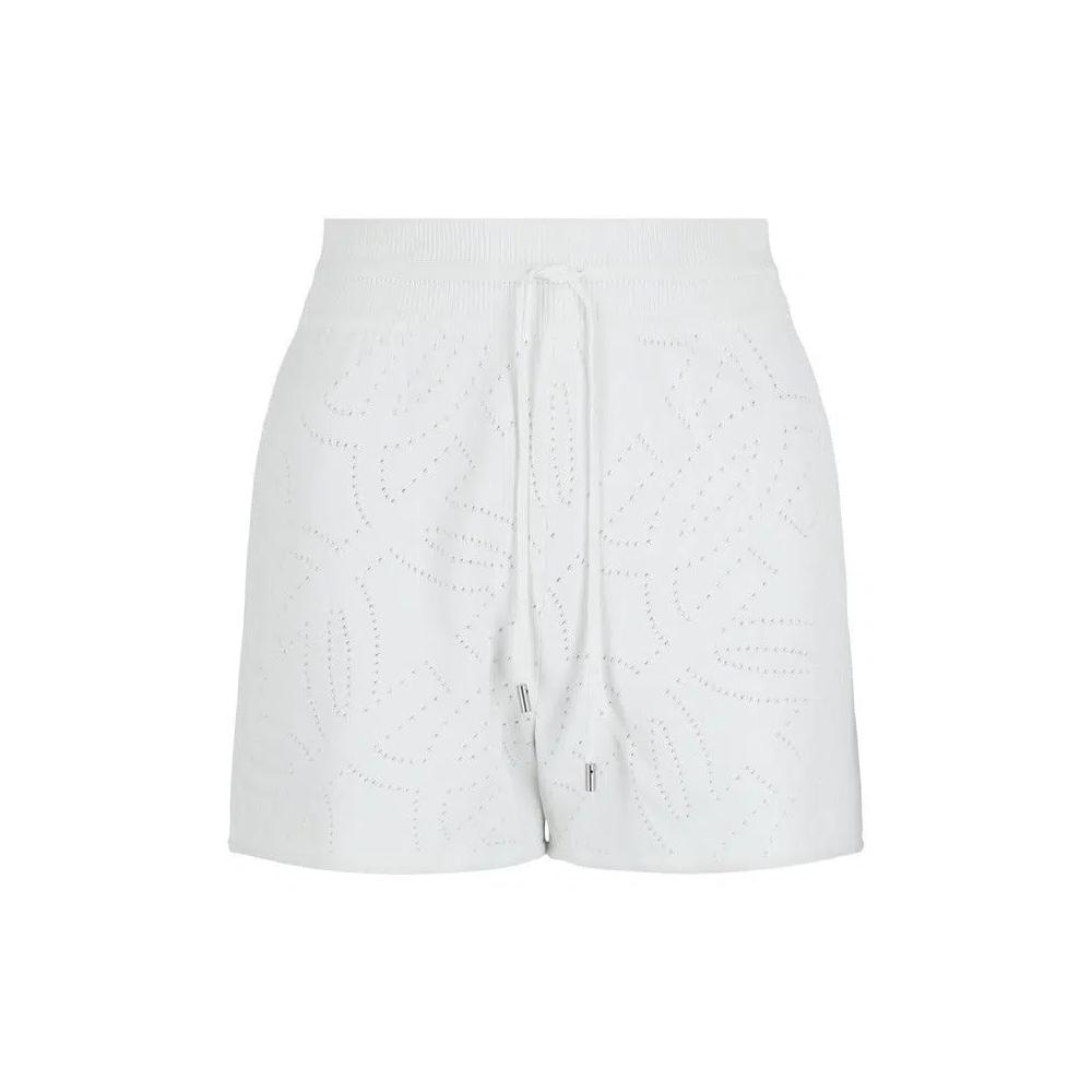 Шорты Ferragamo Gancini Pattern Drawstring Shorts 'White' 1