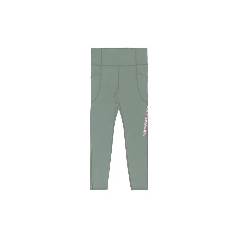 AAPE Moonface Classic Leggings 'Зеленый/Светлый' 1