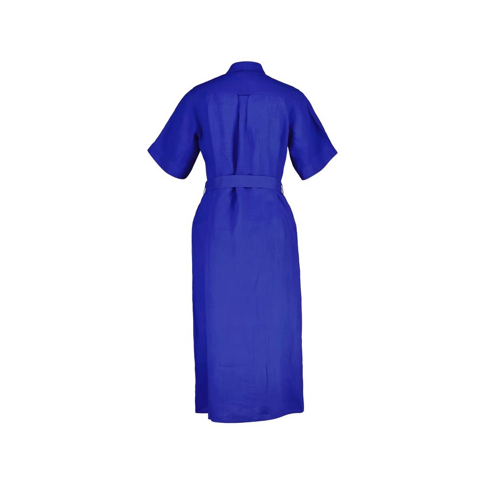 belted short-sleeve shirt midi dress 2