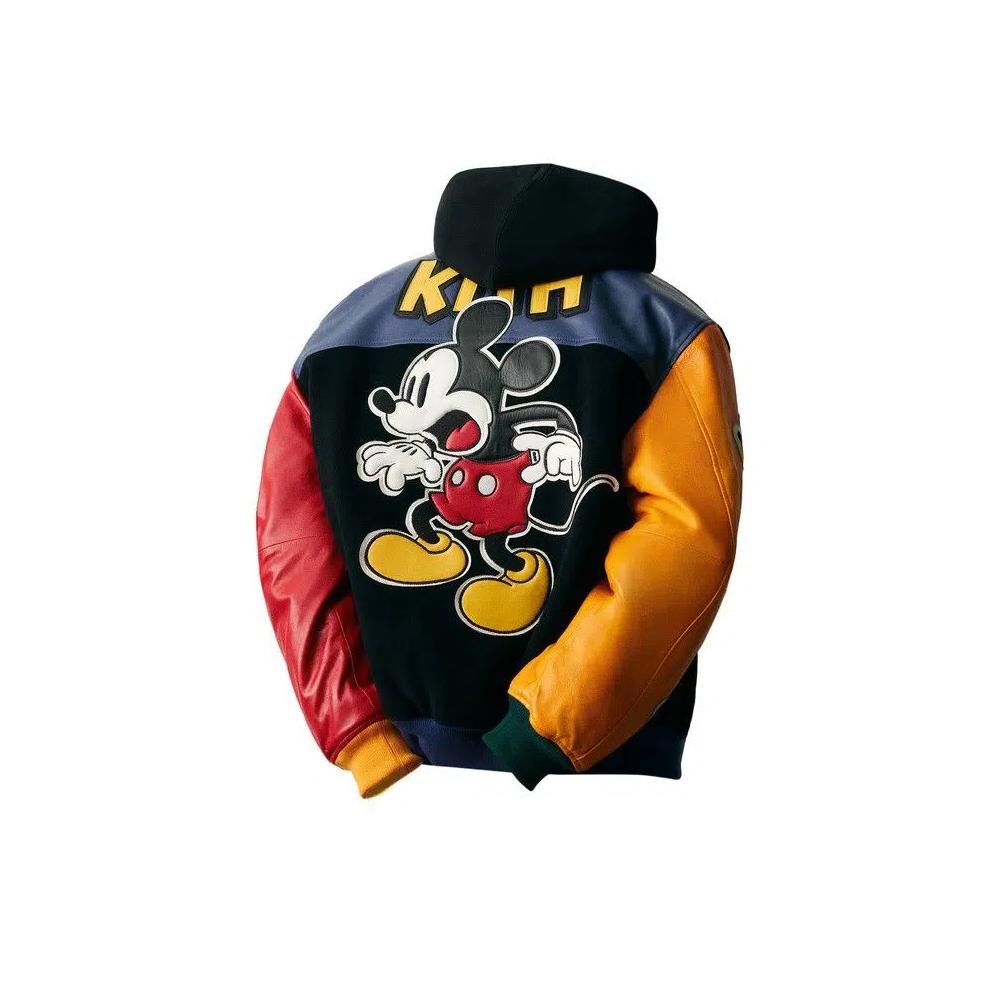 Бомберы Kith For Mickey & Friends Wool Varsity Jacket 'Black' 2