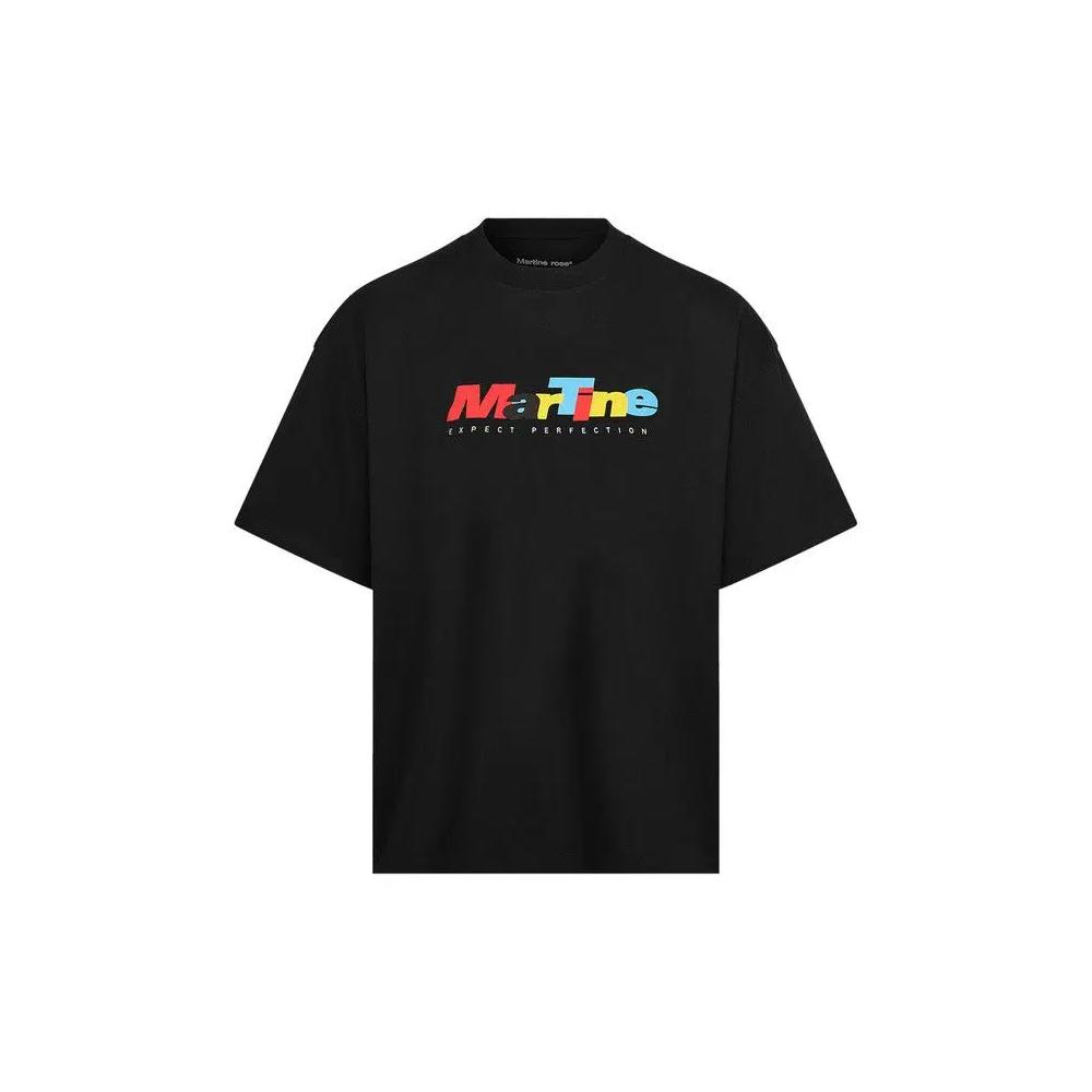 Топы Martine Rose Short-Sleeve Oversized T-Shirt 'Black' 1