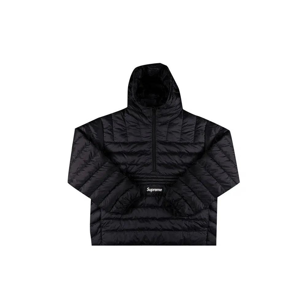 Пуховики Supreme Micro Down Half Zip Hooded Pullover 'Black' 1