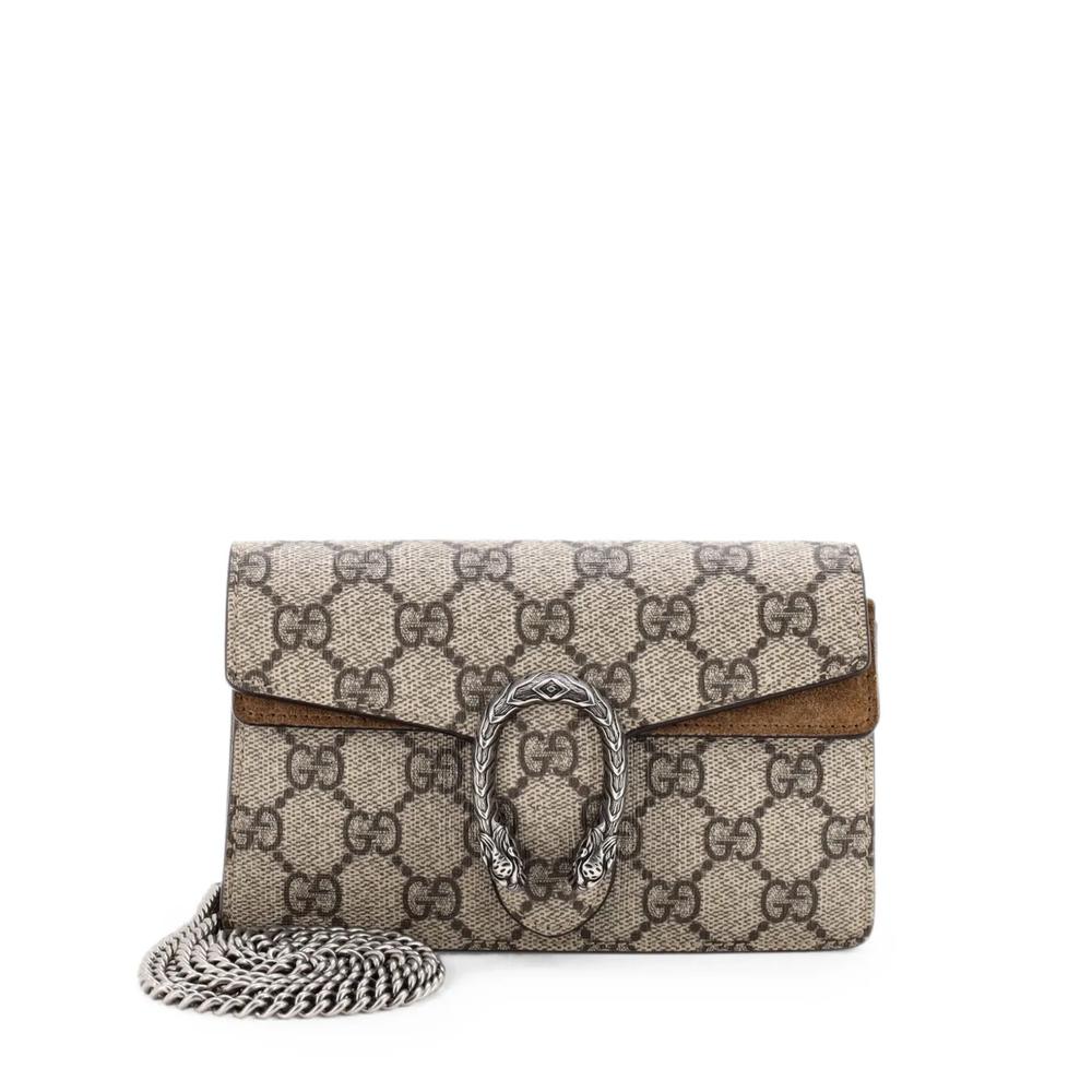 Сумка через плечо Dionysus Bag Super Mini из канваса с узором GG 1