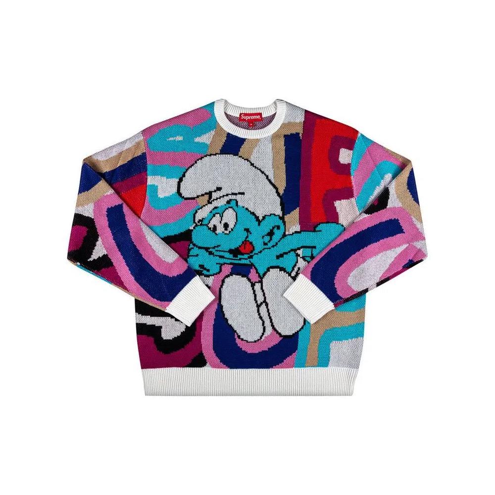 Свитера Supreme x Smurfs Sweater 'White' 1