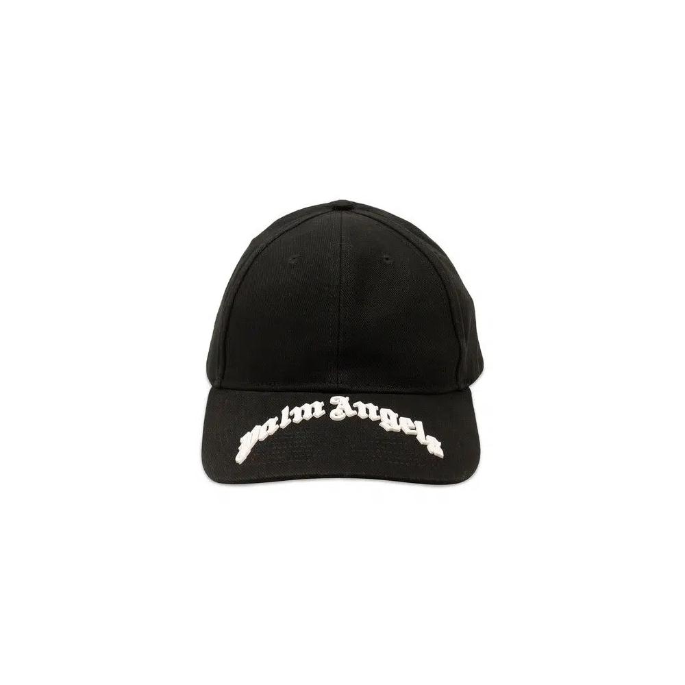 Кепки Palm Angels Curved Logo Cap 'Black/White' 1