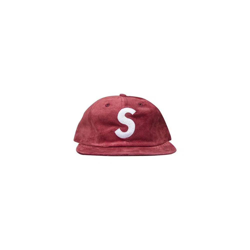Кепки Supreme Suede S Logo 6 Panel 'Burgundy' 1