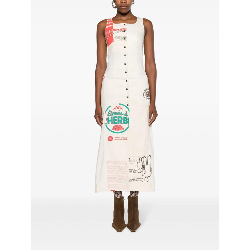 Платье миди Regenerated Tote Bags Apron 2