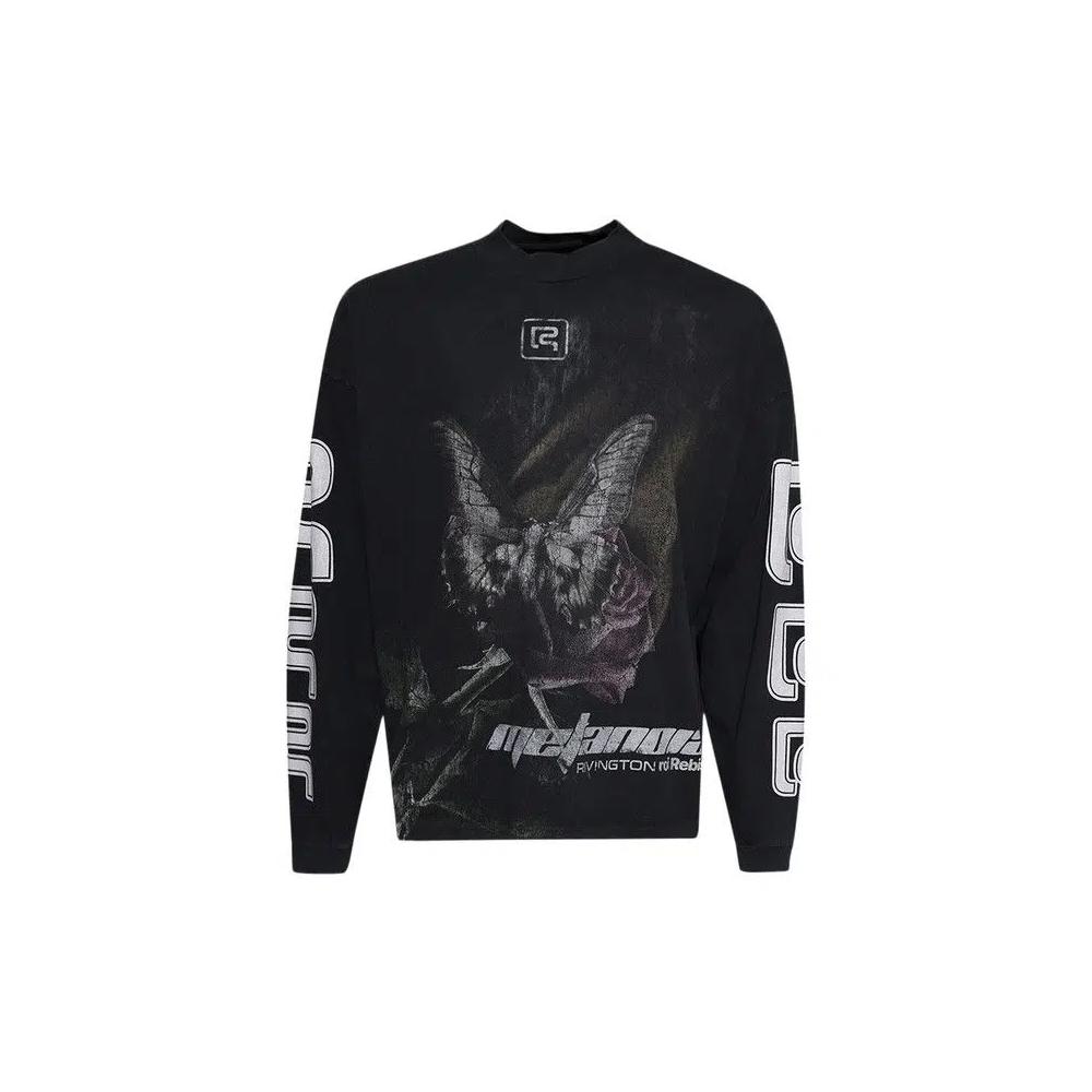 Футболки RIVINGTON roi Rebis Metamoth Vintage Long-Sleeve Tee «Jet Black» 1