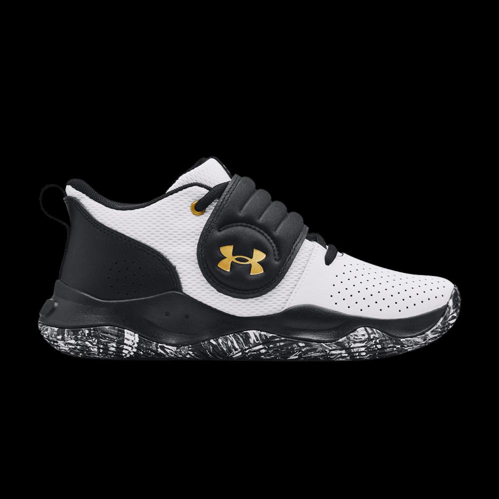 Кроссовки Under Armour Zone BB GS 'White Black Gold' 1