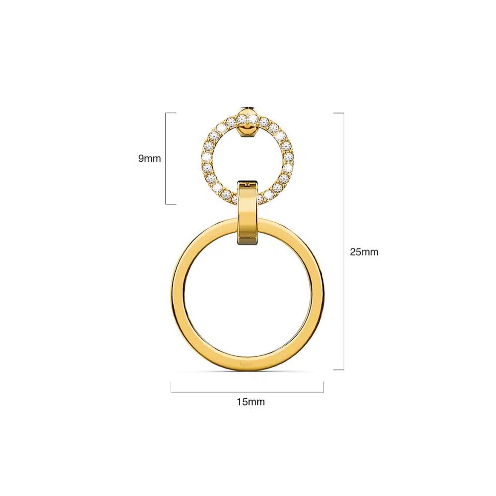 Серьги Orbit of Radiance, украшенные кристаллами SWAROVSKI®, золотой цвет 5