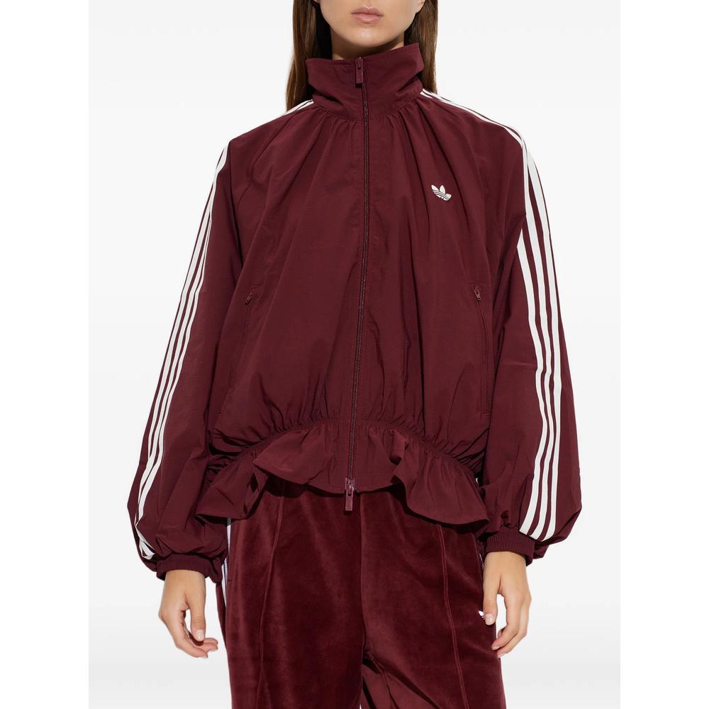 3-Stripes gathered-detail oversized jacket 3