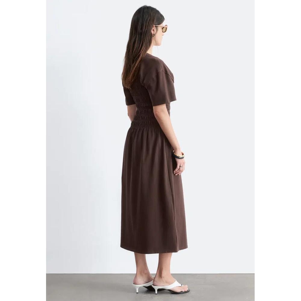 Платье-миди со сборкой Smocked Midi Dress 2