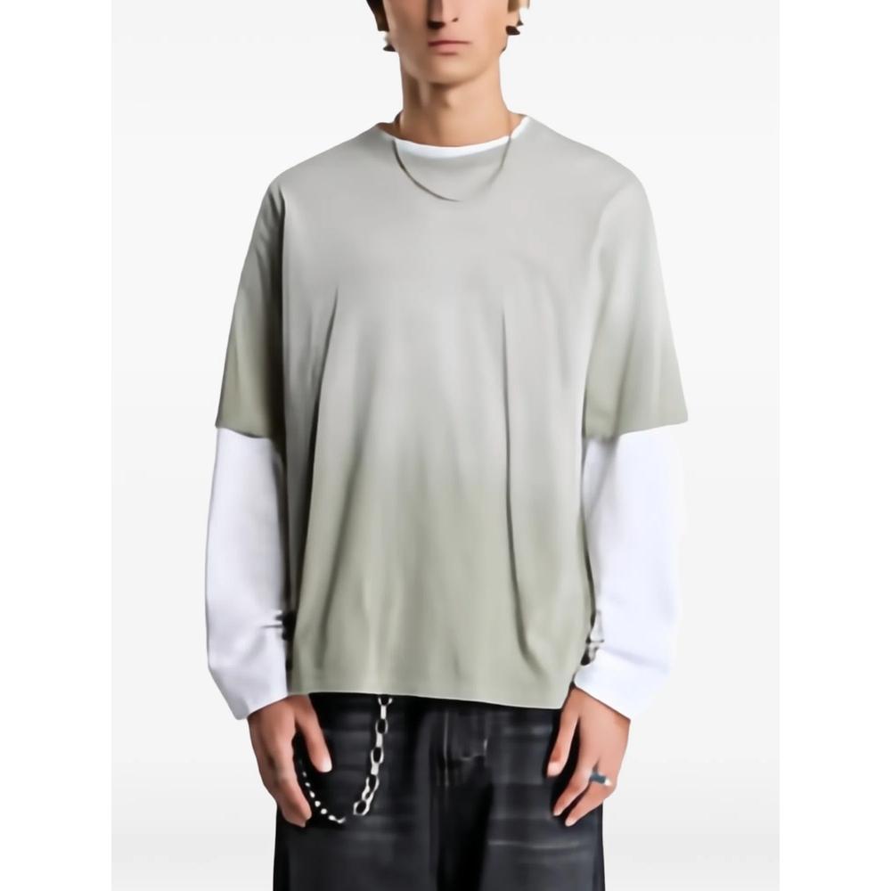 graphic-print distressed T-shirt 1