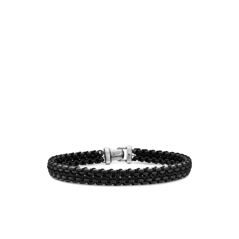 Серебряный браслет Woven Box Chain (10 мм) 5