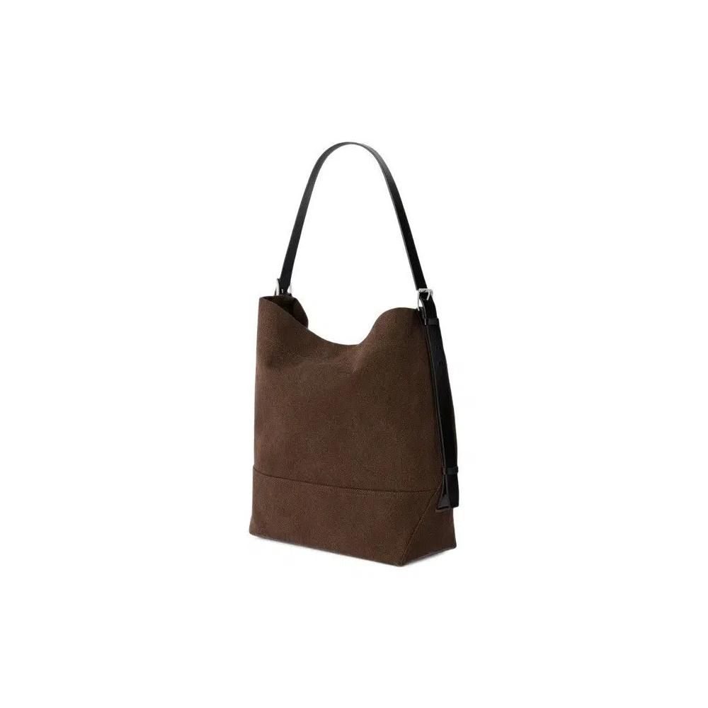 Сумки-тоуты Lemaire Belted Tote Bag 'Тёмный шоколад' 2