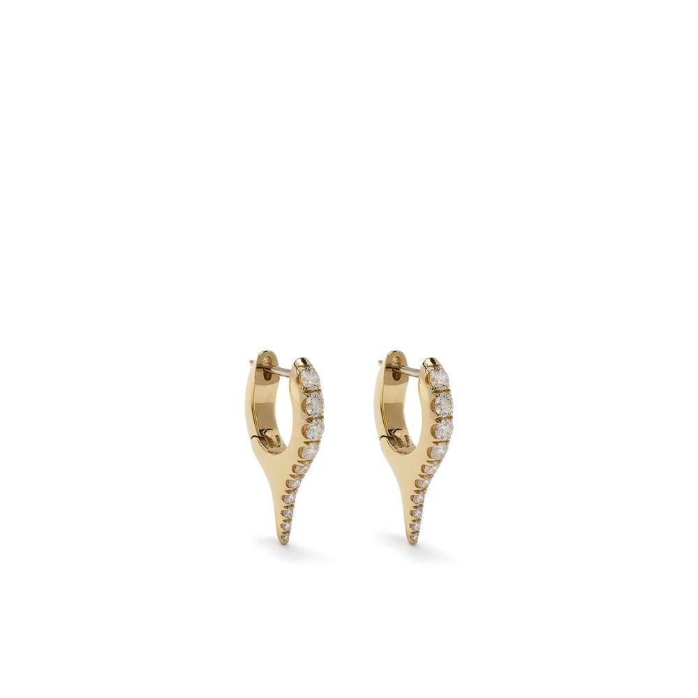 Серьги Lola Needle из желтого золота с бриллиантами 1