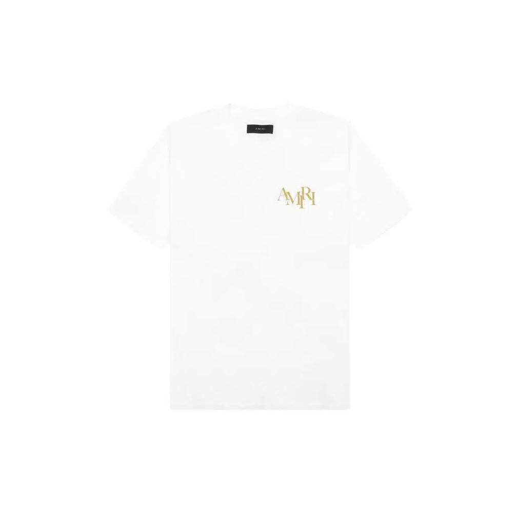 Футболки с коротким рукавом Amiri Crystal Champagne T-Shirt 'Белый' 1