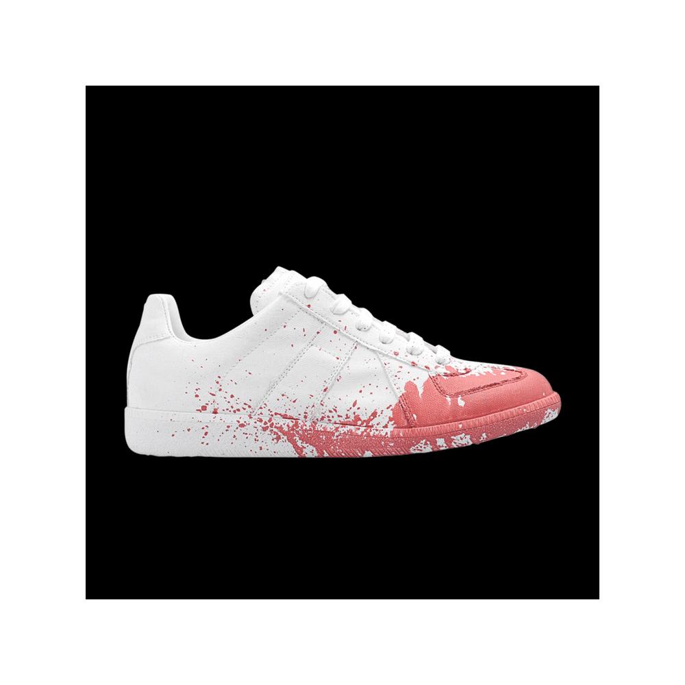 Кроссовки Maison Margiela Wmns Replica Low 'Paint Splatter - White Pink' 1