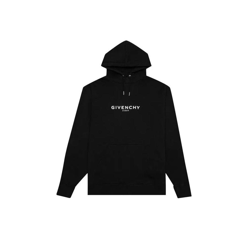 Худи Givenchy Classic Fit Hoodie With Reverse Print 'Черный' 1