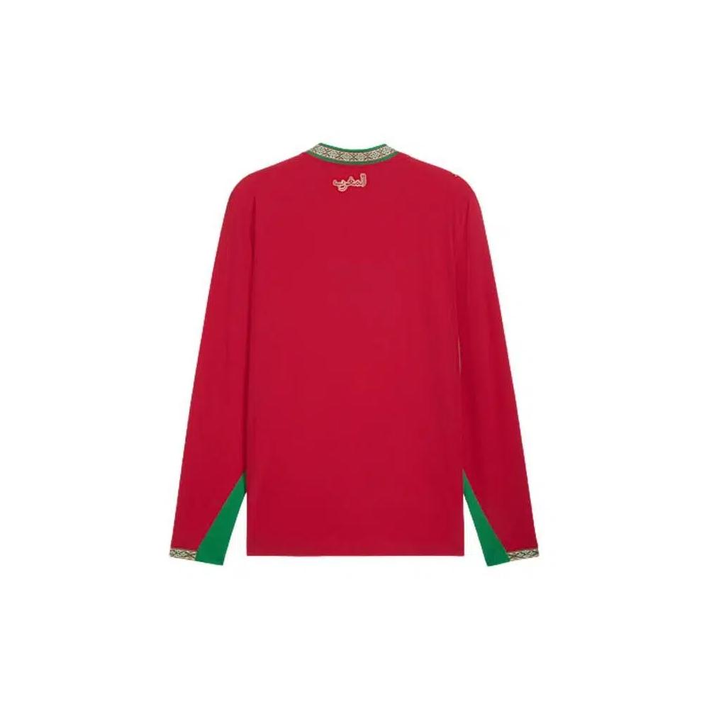 Джерси Puma Morocco Authentic Long Sleeve Home Jersey 'Fast Red-Victory Gold' 2