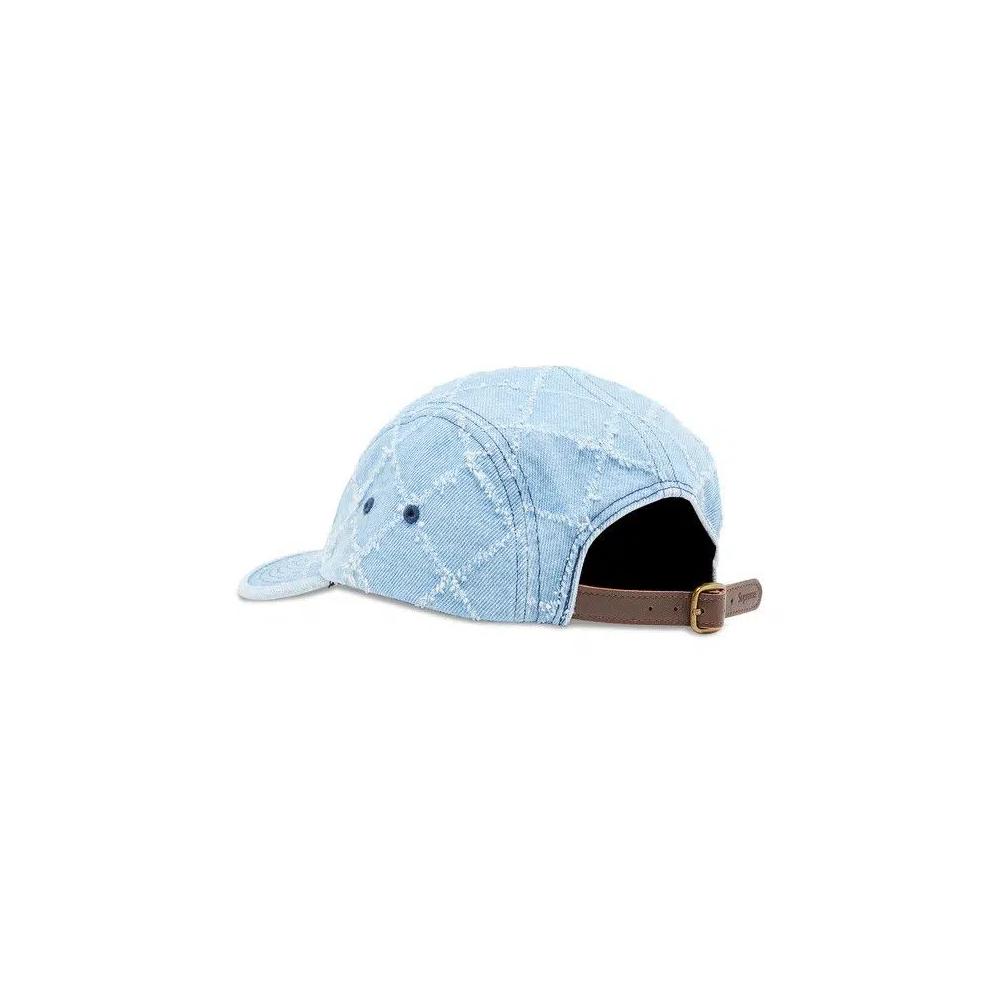 Кепки Supreme Punched Denim Camp Cap 'Вымытый индиго' 3