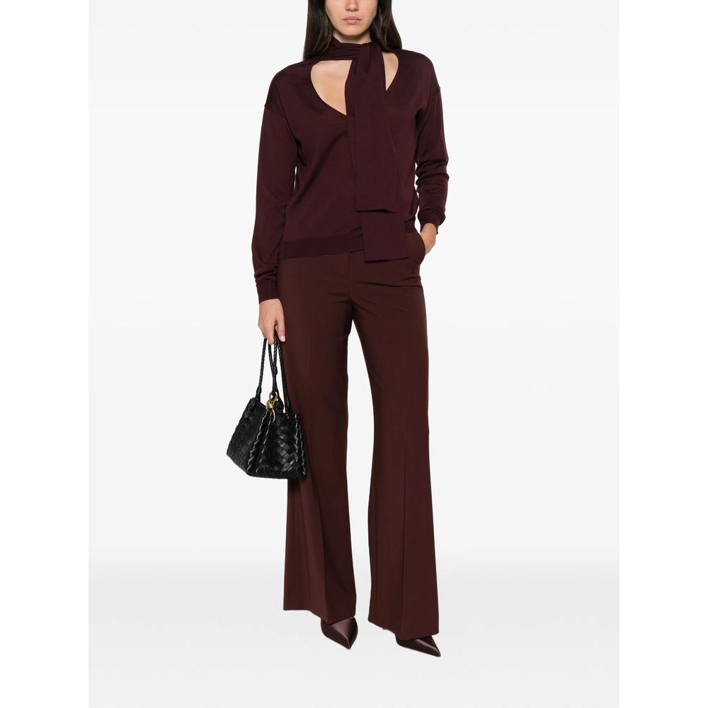 cut-out tie-fastening sweater 2