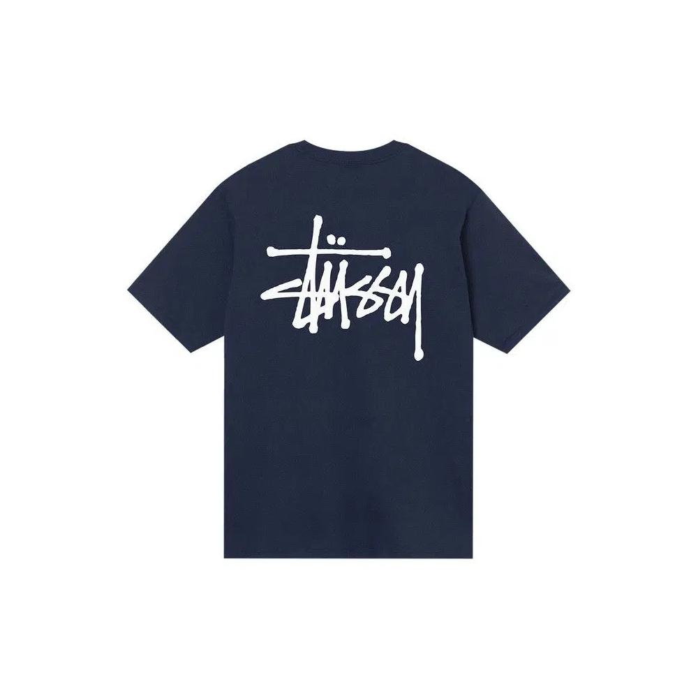 Футболки Stussy Basic Tee 'Темно-синий' 2