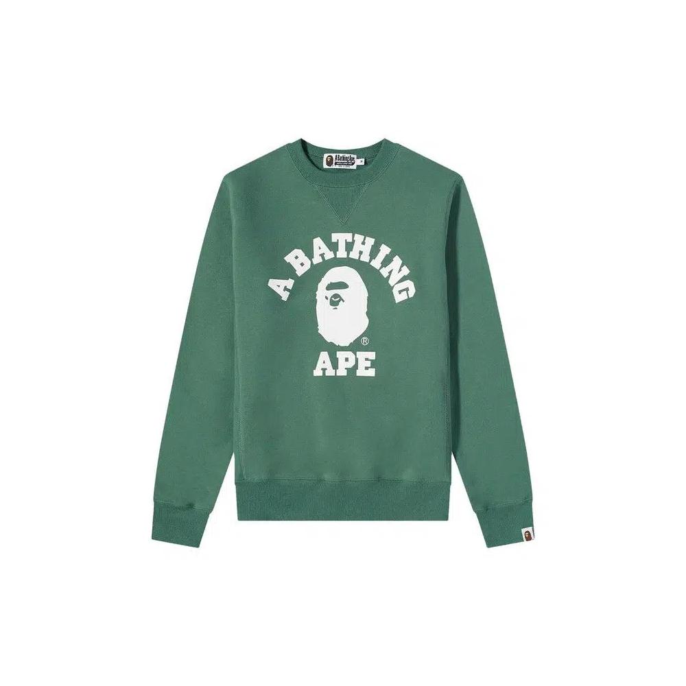 Свитеры BAPE College Crew Sweat 'Green' 1