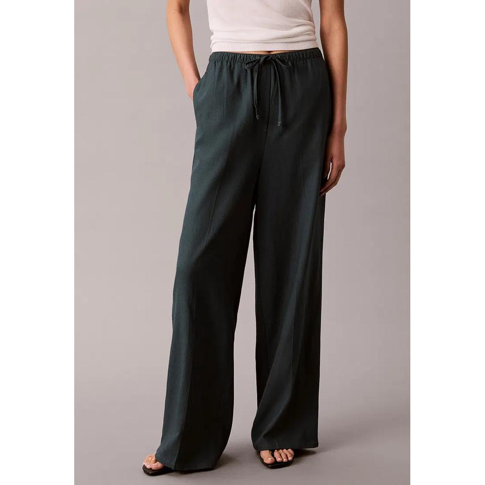 Широкие брюки из льняной смеси - Calvin Klein Jeans 1