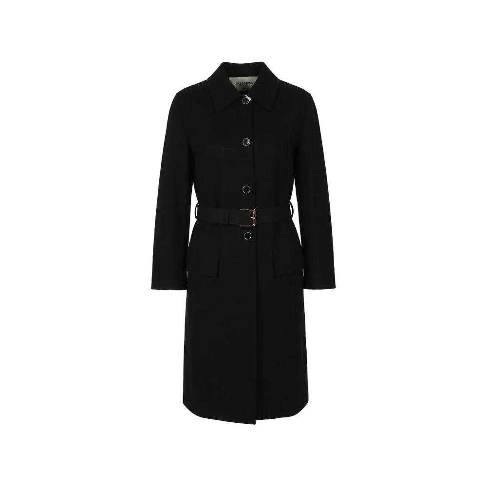 VLogo belted coat 1