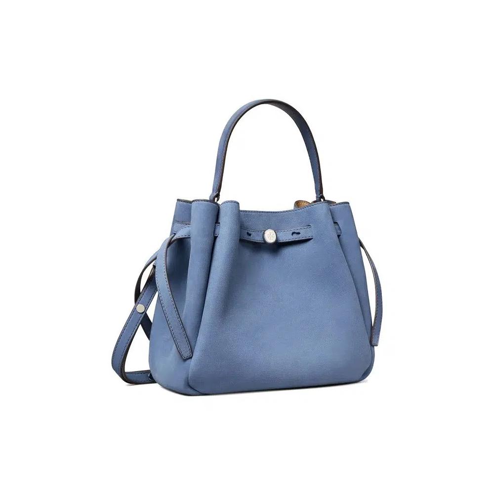 Сумки-ведра Tory Burch Romy Nubuck Bucket Bag 'Мягкий голубой' 2