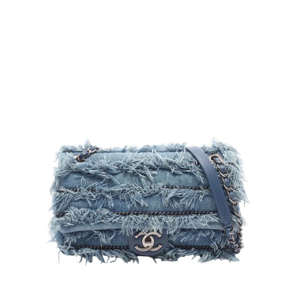 Мини-сумка на плечо Paris-Dubai Denim Fringe Single Flap (2014-2015 годы) 1