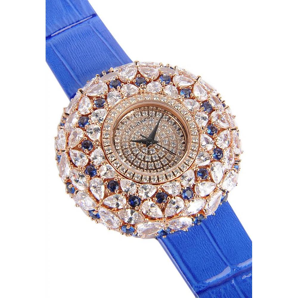 【Горячий стиль】Crisathena Macaron Fashion Watch in Navy for Women 2