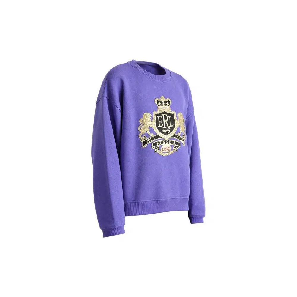 Рубашки и топы ERL Crest Crewneck Pullover 'Purple' 2