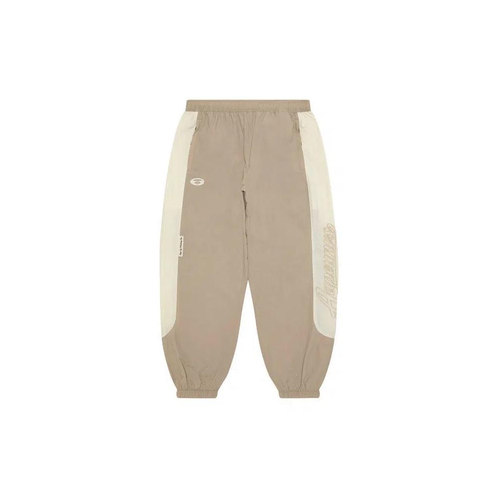 Джоггеры AAPE Unvs Moonface Jogger Pants 'Бежевый/Серый' 1