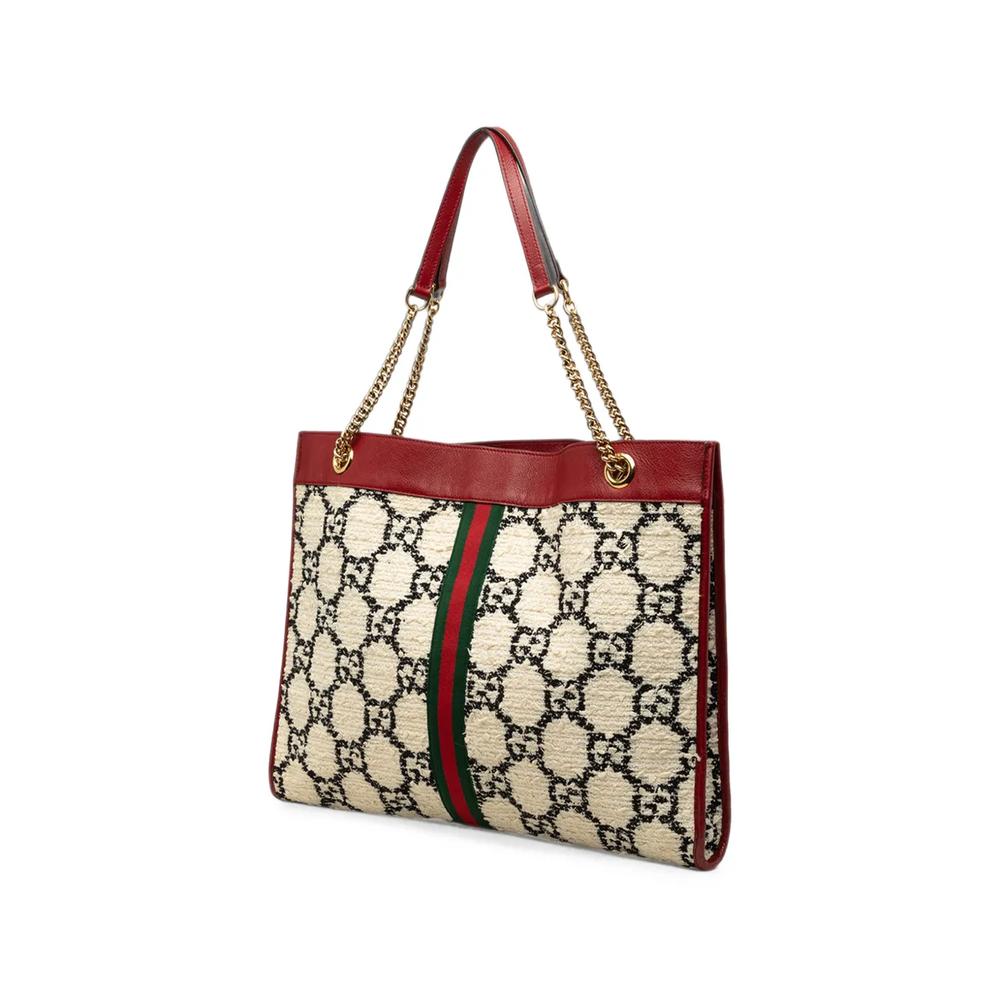 2016-2026 Large GG Tweed Web Rajah tote bag 2