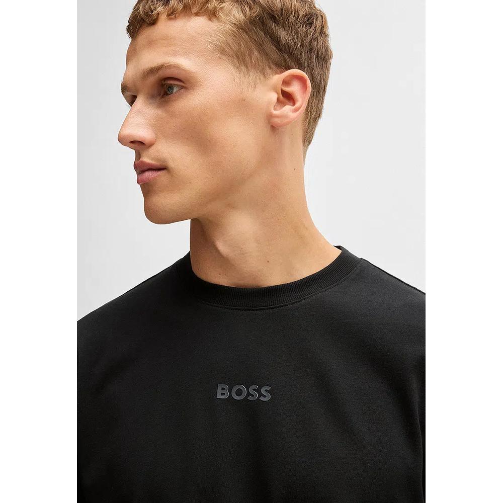 Футболка из хлопкового джерси с логотипом - BOSS Green 3