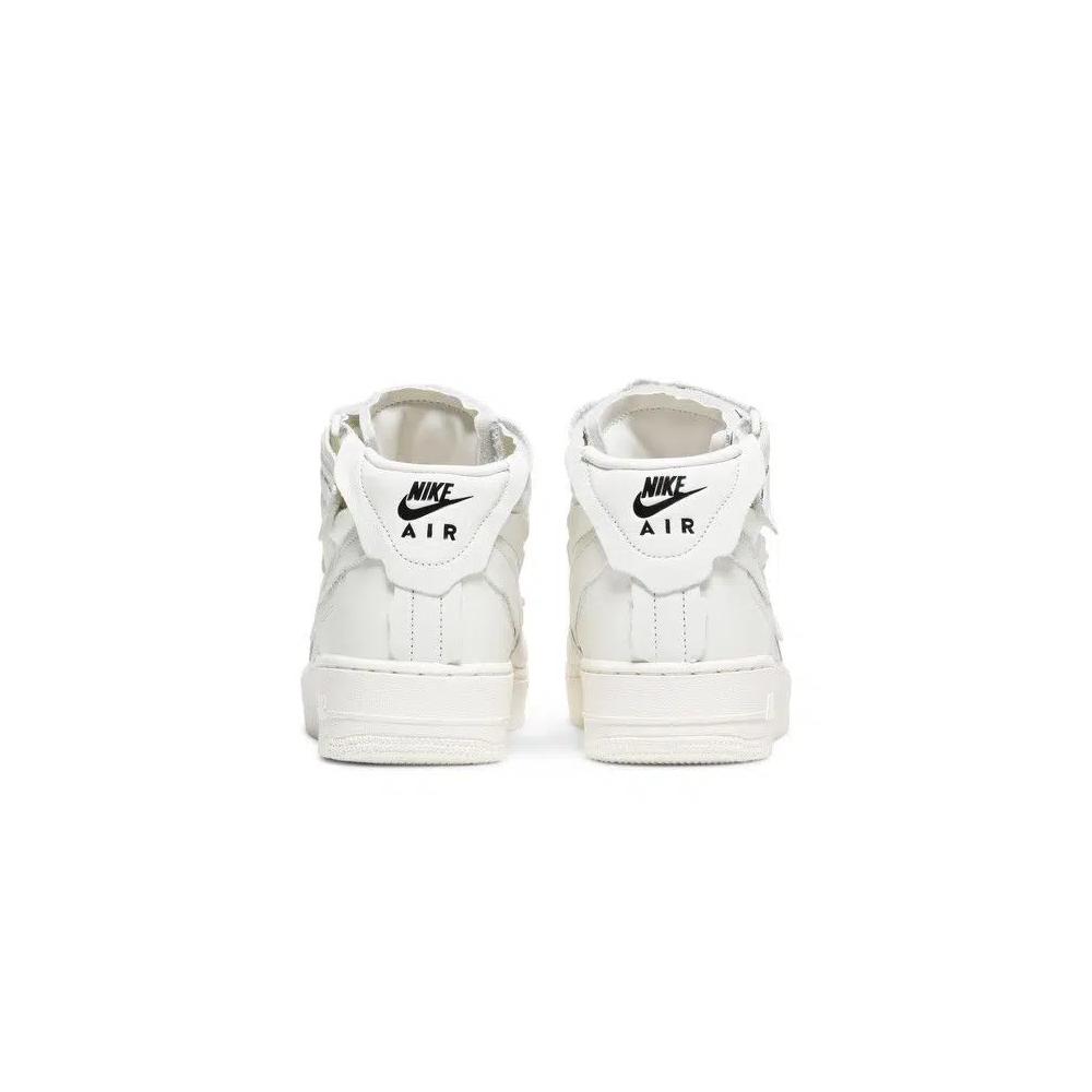 Кроссовки Comme des Garçons x Nike Air Force 1 Mid «Triple White» 6