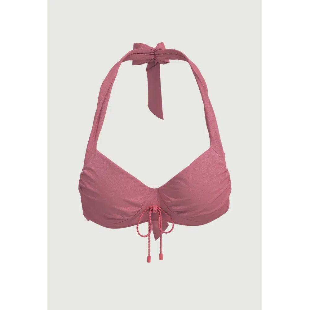 Топ Waterlily Shines Coral Tie Front Halter 2