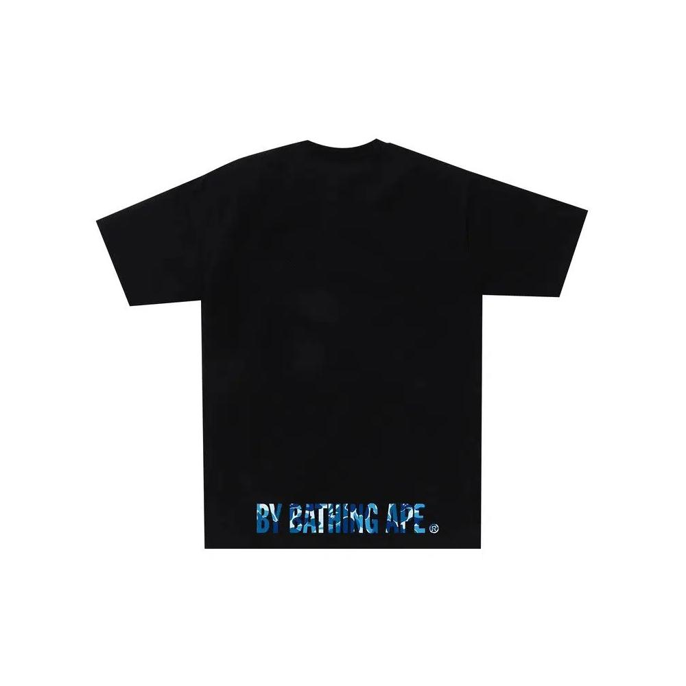 Футболки BAPE ABC Camo Ape Face Tee 'Black/Blue' 2