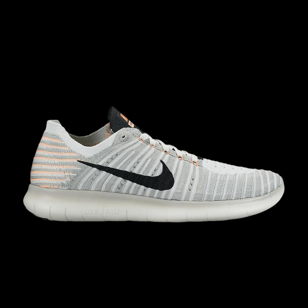 Кроссовки Nike Wmns Free RN Flyknit 'Wolf Grey Mango' 1