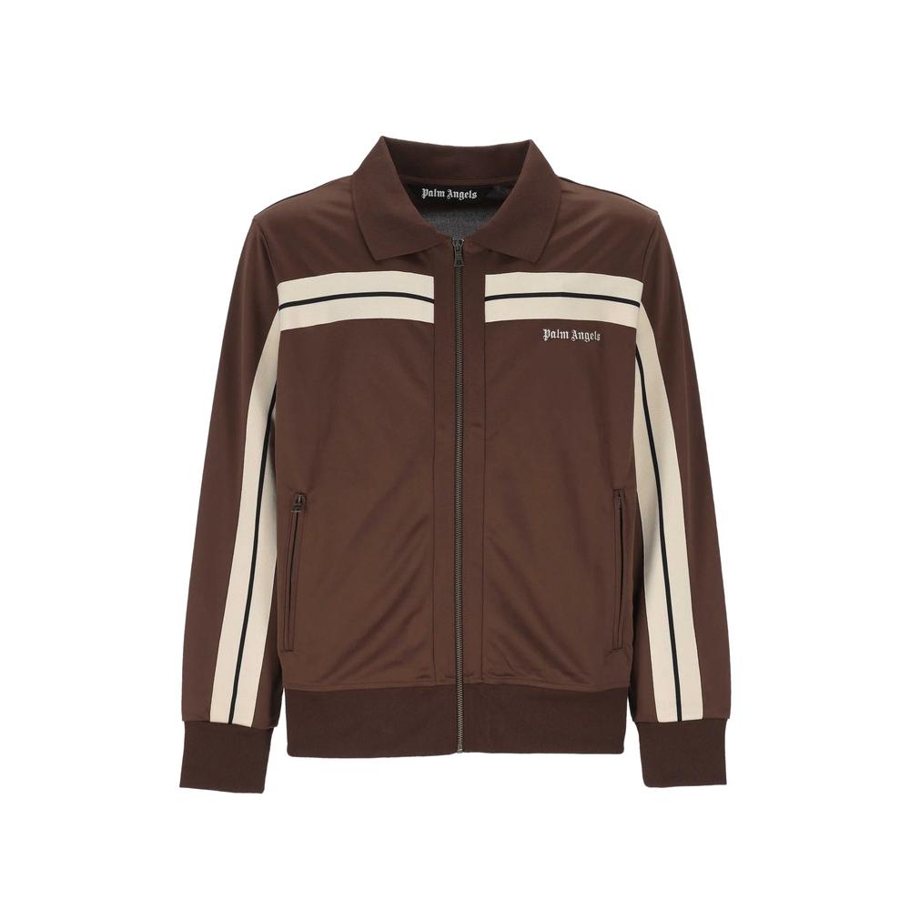 logo-print side-stripe jacket 1