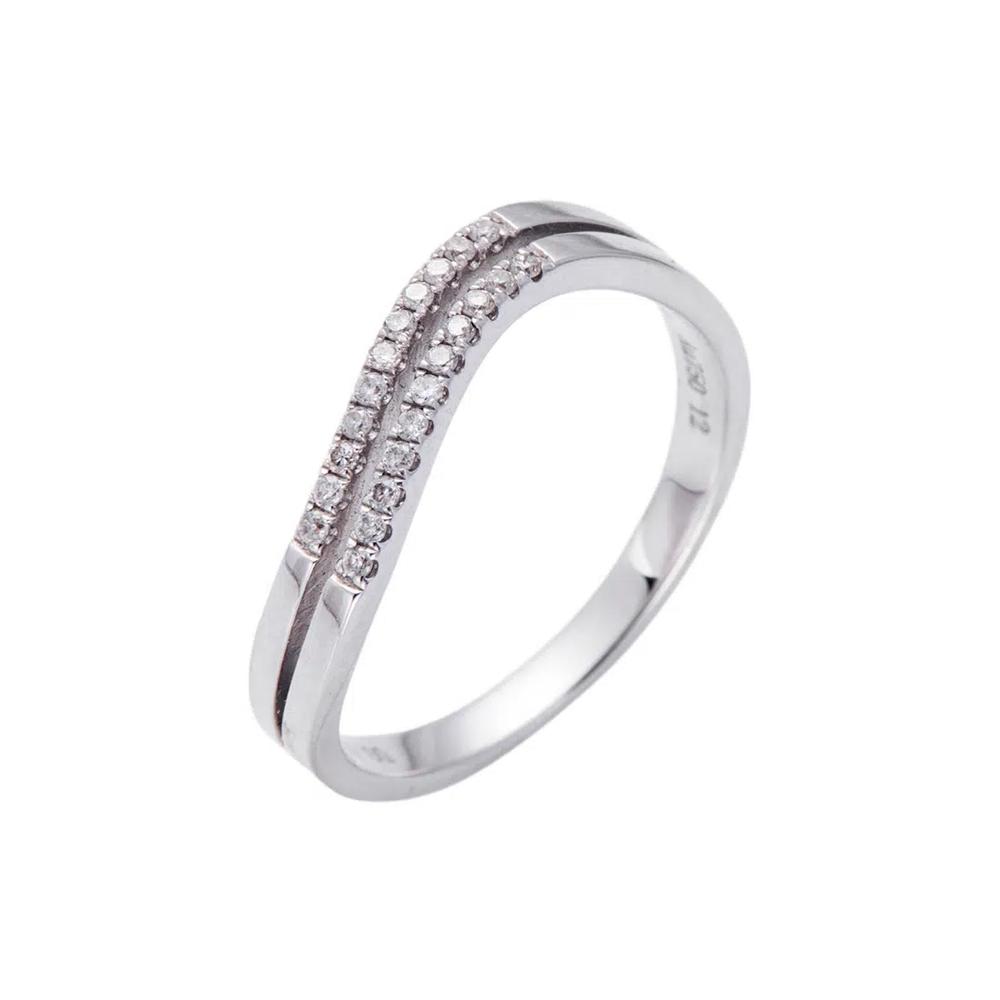 LITZ 18K Белое золото Кольцо с бриллиантом C-DR14 1