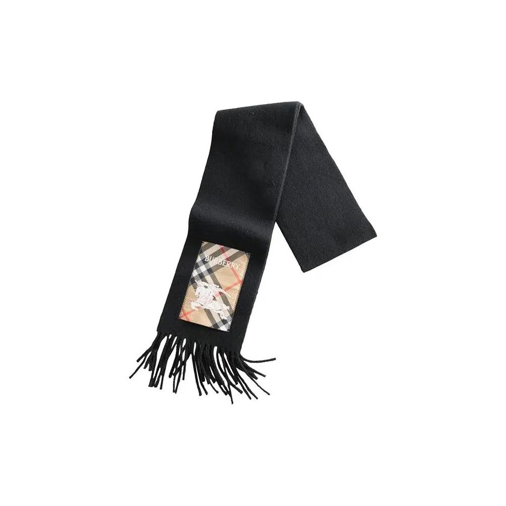 Шарфы Burberry Solid Label 'Black/Sand' 2